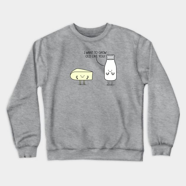 Matured cheese Crewneck Sweatshirt by milkyprint